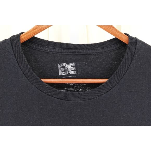 BET 1989 - 2001 Men's Vintage Style Logo Black 100% Cotton Graphic T-Shirt SZ S - Picture 3 of 10